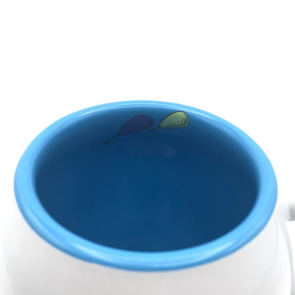 Dr. Seuss You're Off to Great Places White Coffee Mug Balloons Blue Inside 18 oz - Picture 4 of 8